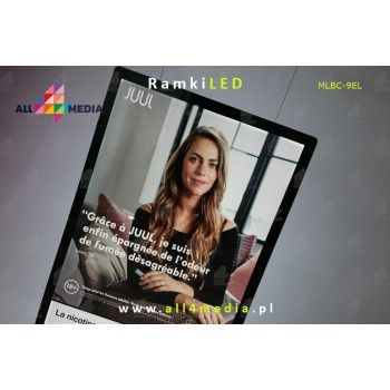 A4-B1 LED frame - Showcases / without a suspension system