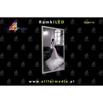 Ramka LED Magnetic A1 617x863mm Silver+White