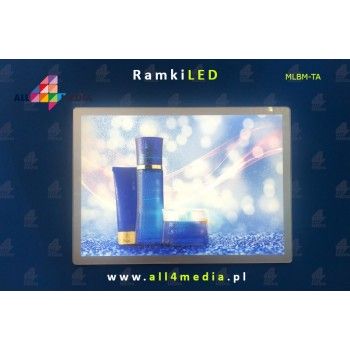 Ramka LED Magnetic 60x90cm Silver+White