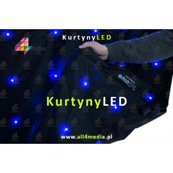 Kurtyna LED Czarna-2x3m 6m2